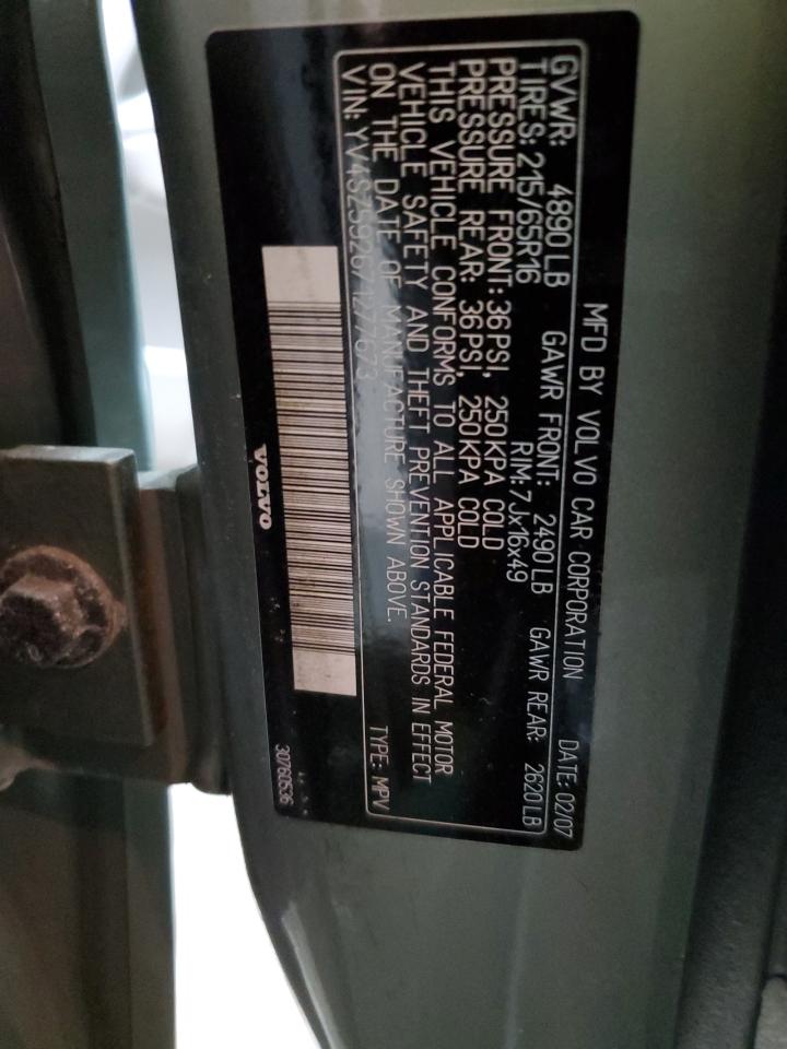 2007 Volvo Xc70 VIN: YV4SZ592671277673 Lot: 61960905