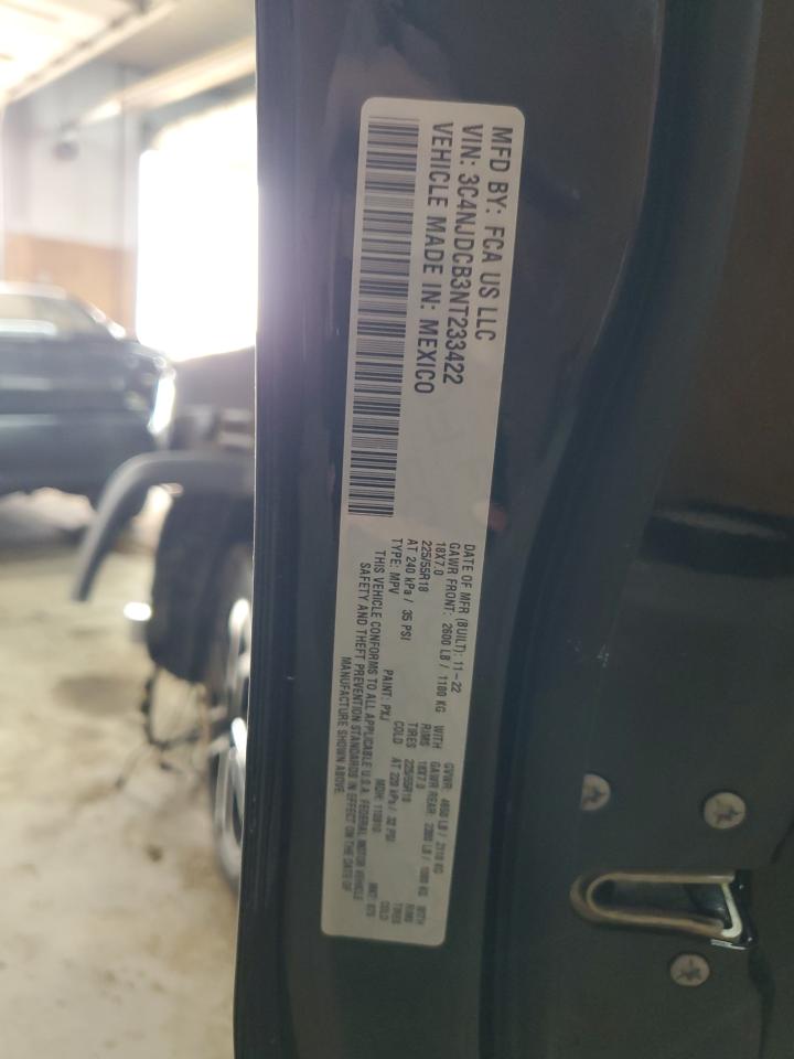 2022 Jeep Compass Limited VIN: 3C4NJDCB3NT233422 Lot: 60419315