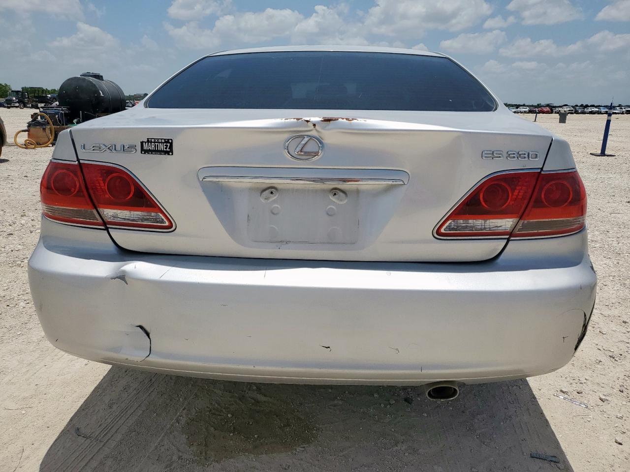 2005 Lexus Es 330 VIN: JTHBA30G155101996 Lot: 62181595