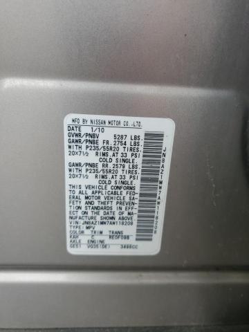 2010 NISSAN MURANO S