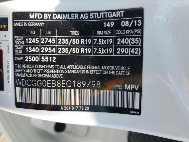 2014 MERCEDES-BENZ GLK 250 BLUETEC  