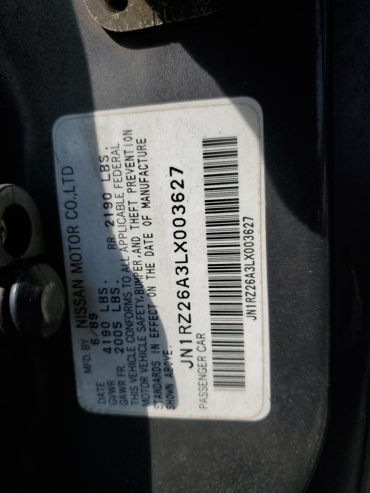 1990 Nissan 300Zx 2+2 VIN: JN1RZ26A3LX003627 Lot: 60091275
