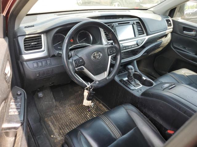  TOYOTA HIGHLANDER 2017 Бургунди