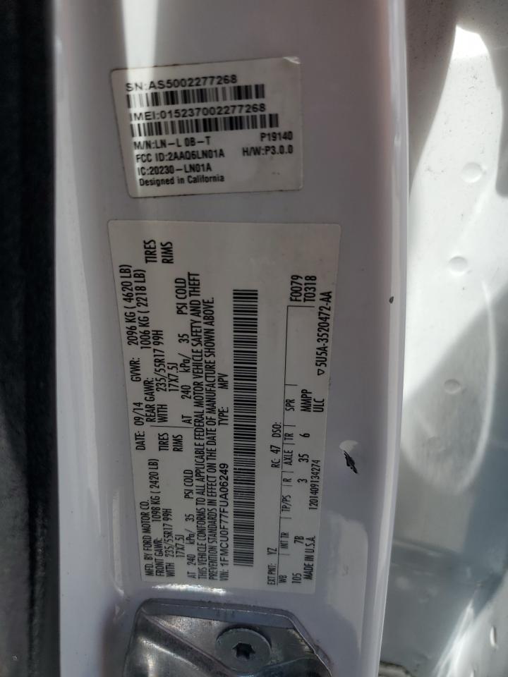 FORD ESCAPE 2015 VIN 1FMCU0F77FUA06249 photo 13