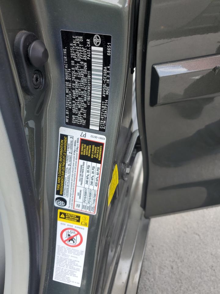 2014 Toyota Camry Hybrid VIN: 4T1BD1FK9EU113811 Lot: 61832685