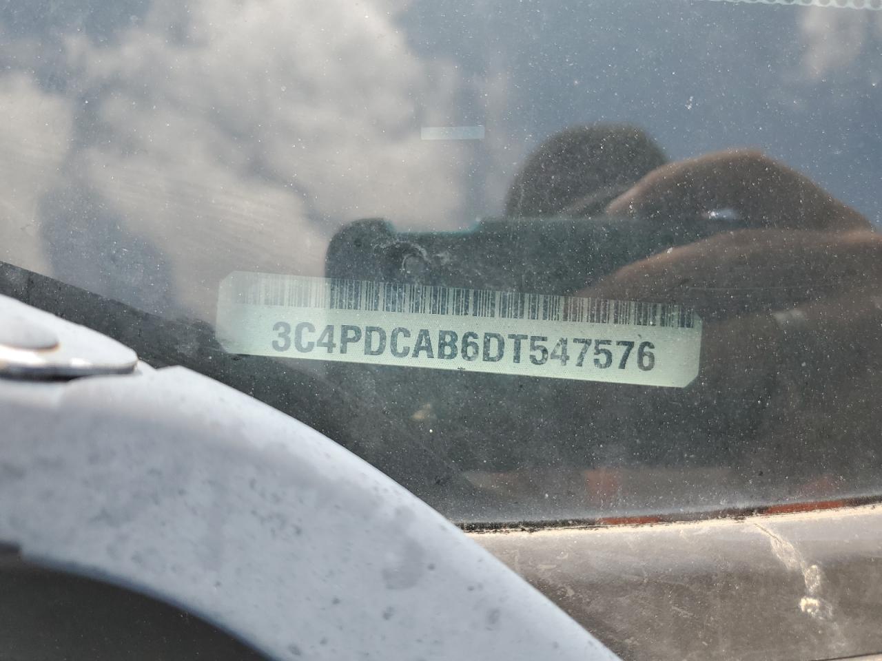 2013 Dodge Journey Se VIN: 3C4PDCAB6DT547576 Lot: 61237395