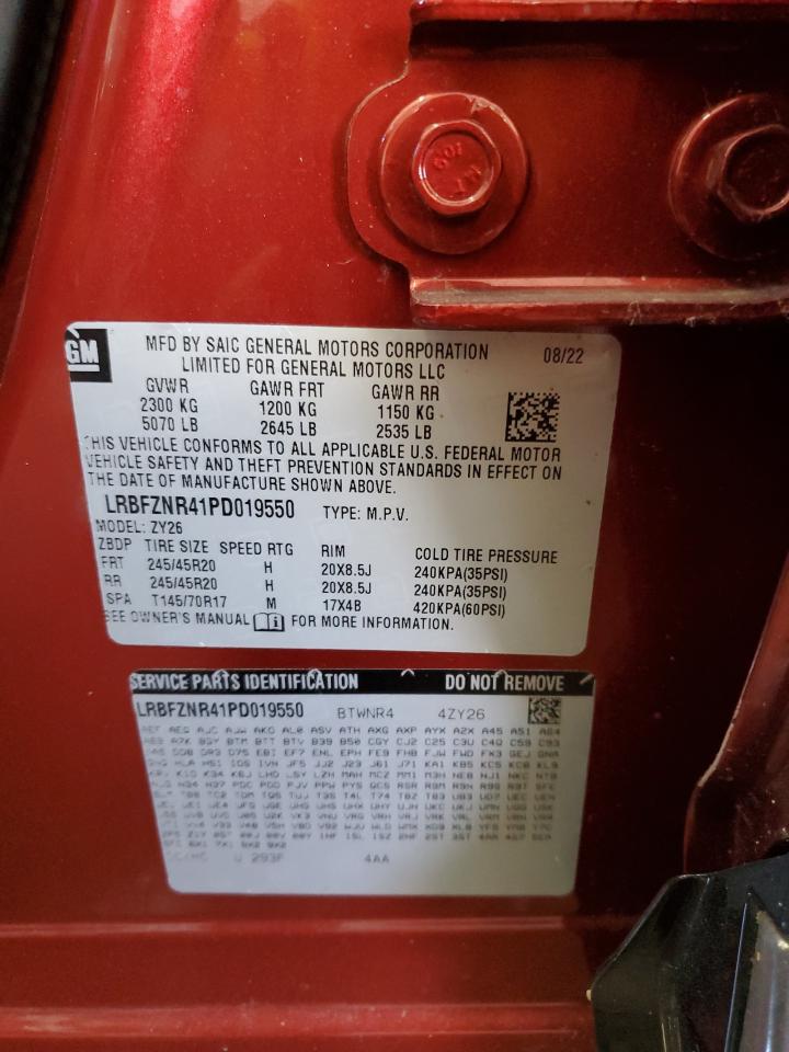 2023 Buick Envision Essence VIN: LRBFZNR41PD019550 Lot: 61232305