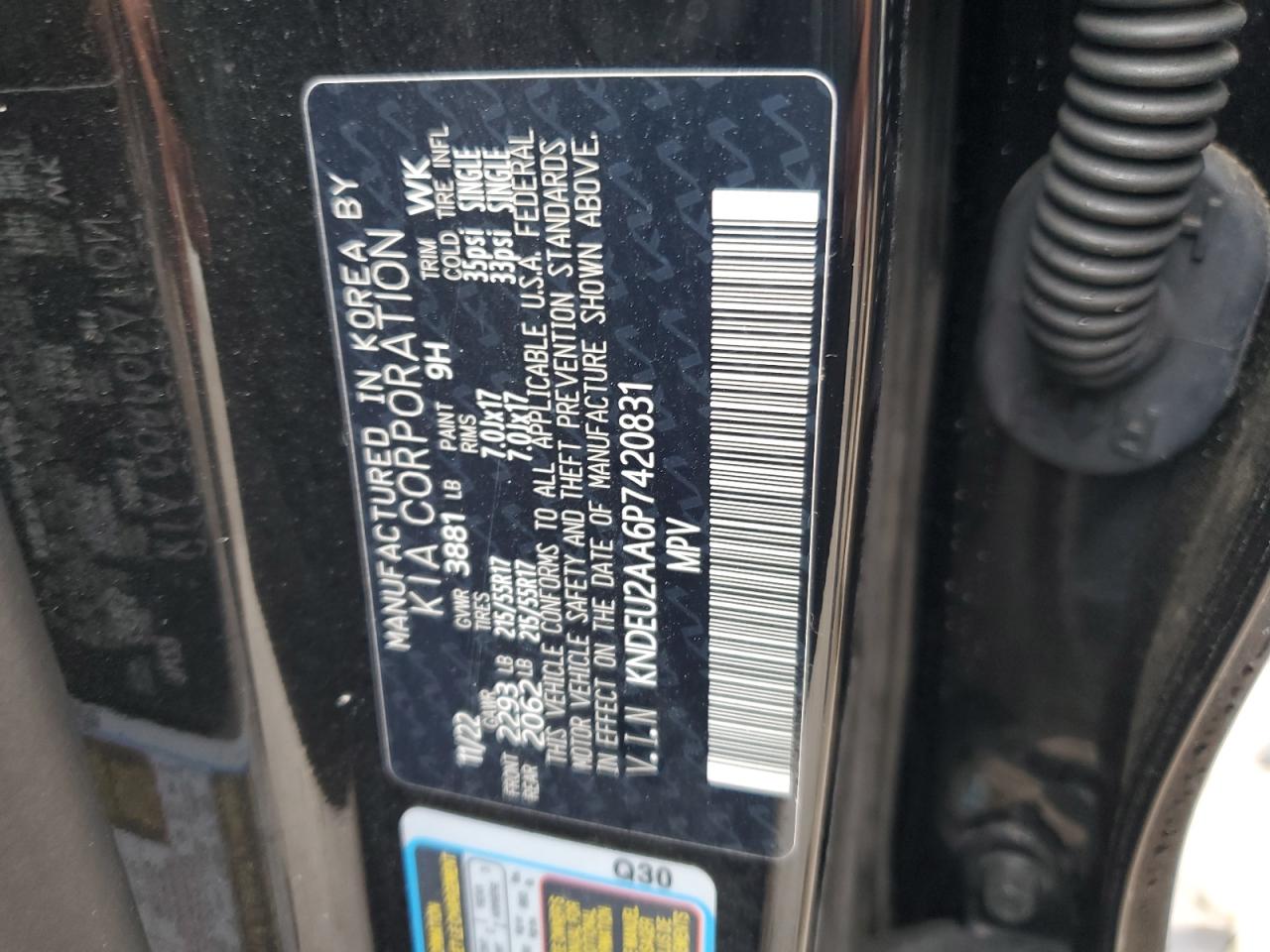 2023 Kia Seltos S VIN: KNDEU2AA6P7420831 Lot: 59562095