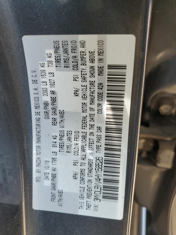 2017 Toyota Yaris Ia VIN: 3MYDLBYV4HY158526 Lot: 63159255