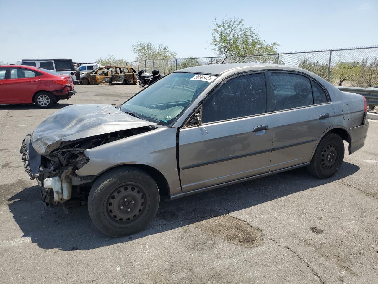 2005 Honda Civic Dx Vp იყიდება North Las Vegas-ში, NV - Front End