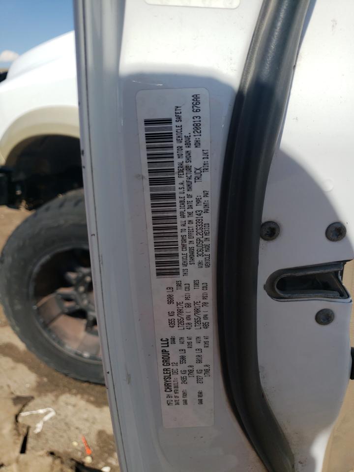2012 Dodge Ram 2500 Longhorn VIN: 3C6UD5PL2CG339143 Lot: 59050625