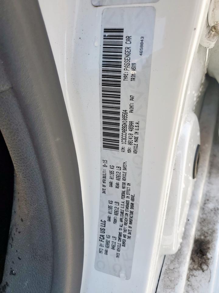 2016 Chrysler 200 Limited VIN: 1C3CCCAB9GN109564 Lot: 63030005
