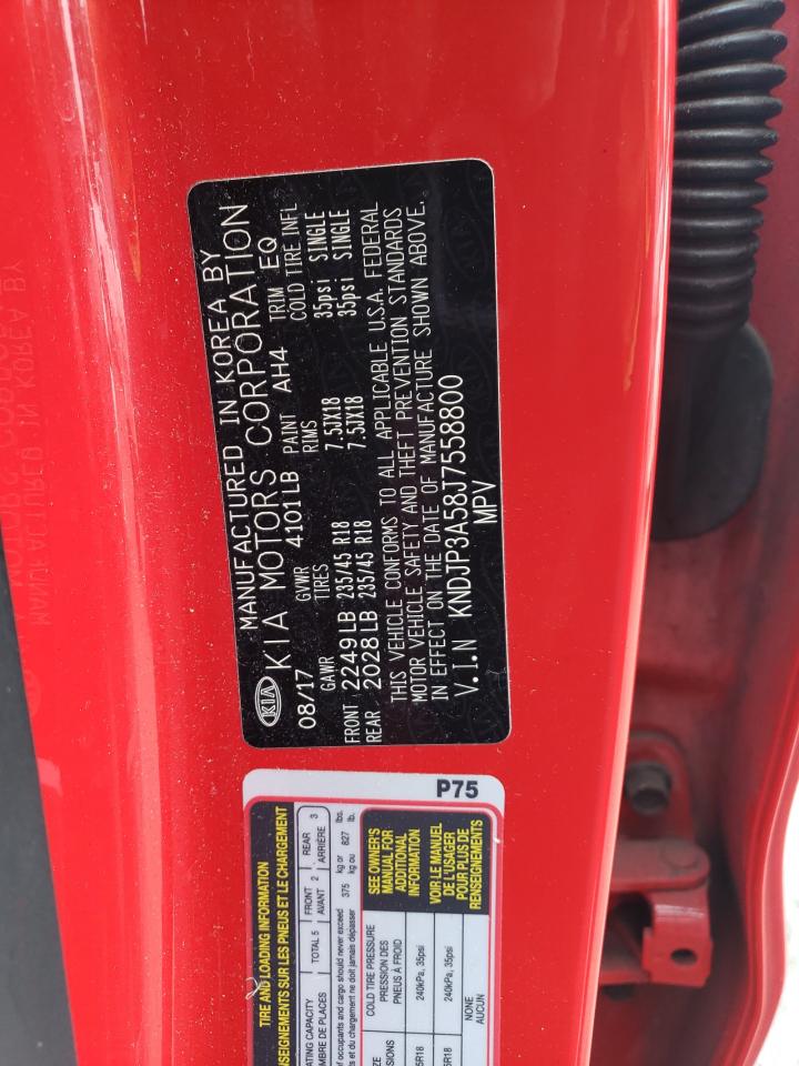 2018 Kia Soul + VIN: KNDJP3A58J7558800 Lot: 61727875