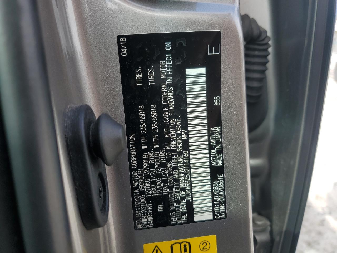 2018 Lexus Nx 300 Base VIN: JTJYARBZ5J2114160 Lot: 61074745