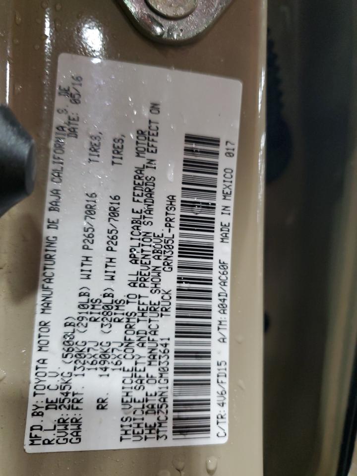 TOYOTA TACOMA 2016 VIN 3TMCZ5AN1GM033641 zdjęcie 13