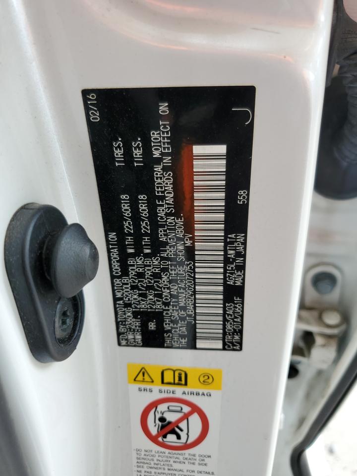 LEXUS NX 2016 VIN JTJBARBZ9G2072753 photo 13