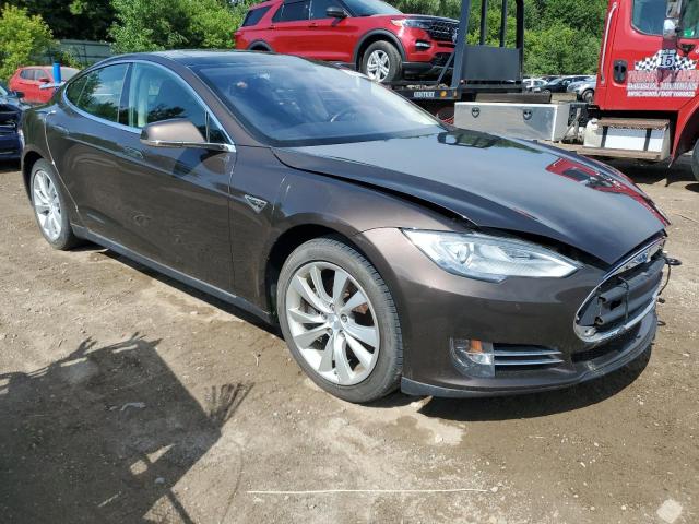 Hatchbacks TESLA MODEL S 2014 Brązowy