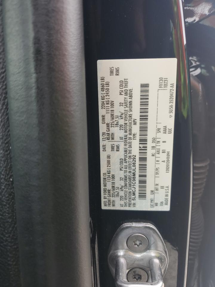 2021 Lincoln Corsair VIN: 5LMCJ1C98MUL08292 Lot: 60219245