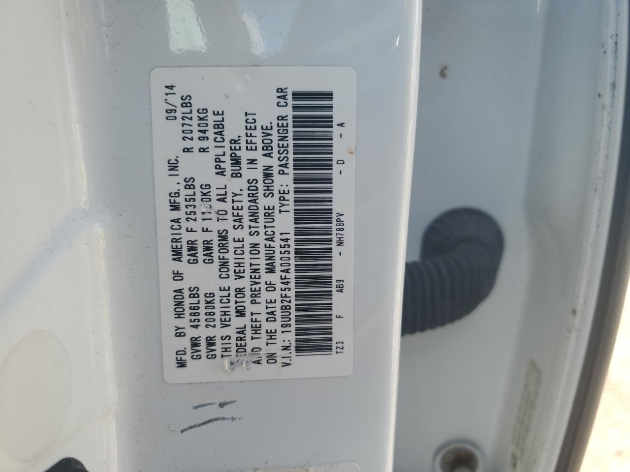 2015 Acura Tlx Tech VIN: 19UUB2F54FA005541 Lot: 62336535