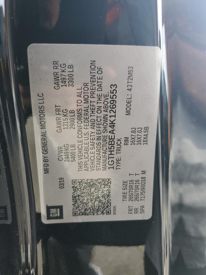 2019 GMC Canyon VIN: 1GTH5BEA4K1269553 Lot: 62894305
