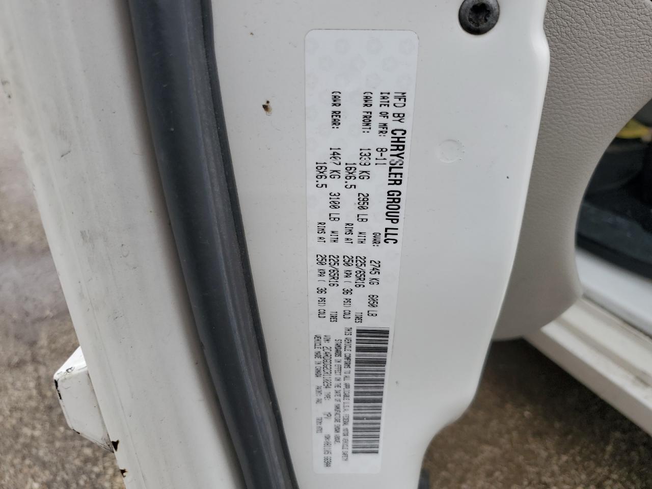 2012 Dodge Grand Caravan Crew VIN: 2C4RDGDG2CR110294 Lot: 61394235