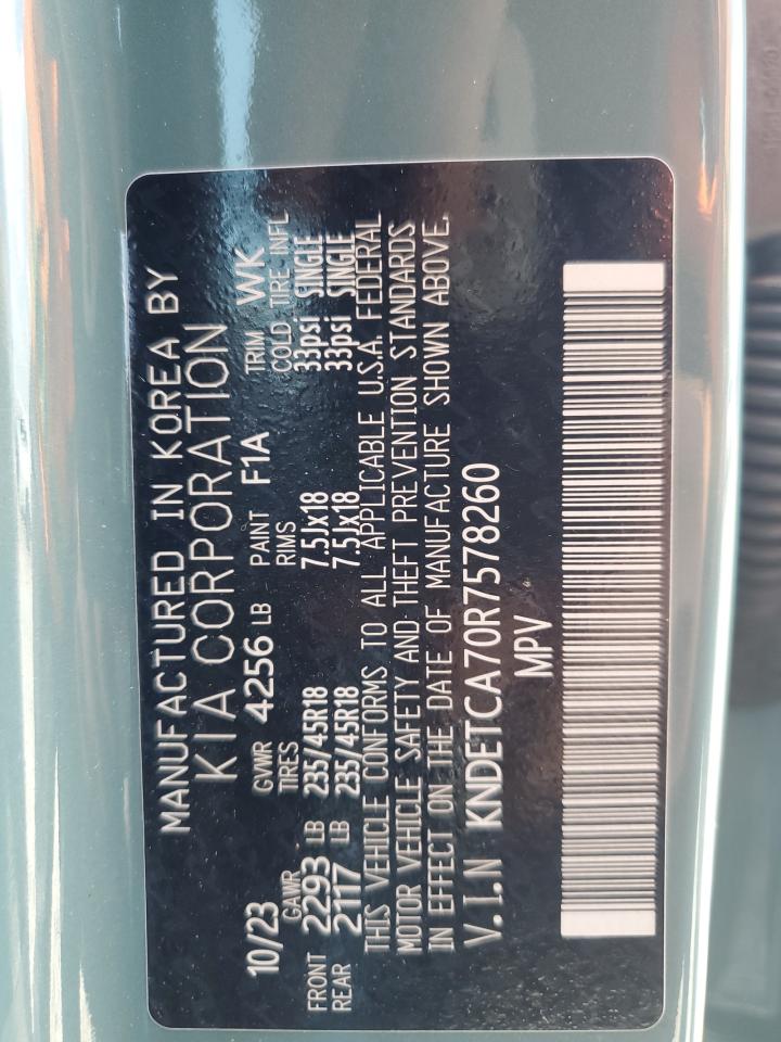 2024 Kia Seltos Sx VIN: KNDETCA70R7578260 Lot: 62854835