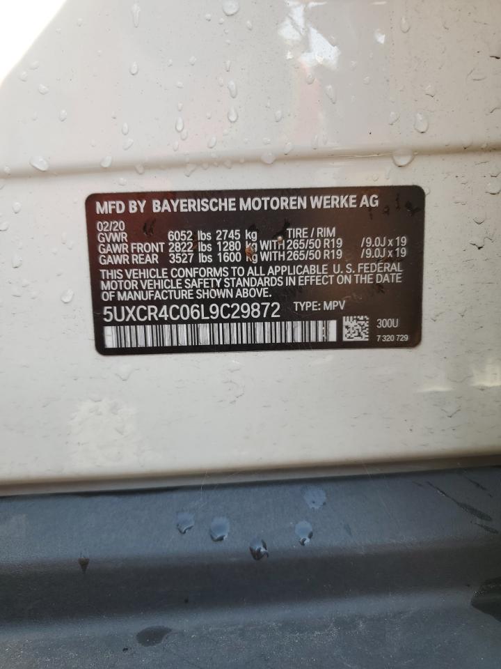 2020 BMW X5 Sdrive 40I VIN: 5UXCR4C06L9C29872 Lot: 59279275