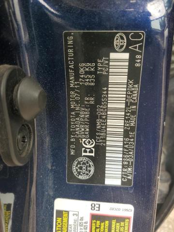 2011 TOYOTA COROLLA BASE  