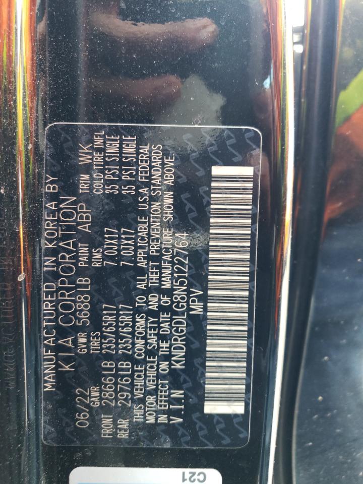 2022 Kia Sorento S VIN: KNDRGDLG8N5122764 Lot: 59481655