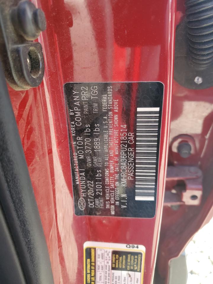 2023 Hyundai Venue Sel VIN: KMHRC8A36PU218514 Lot: 62064595