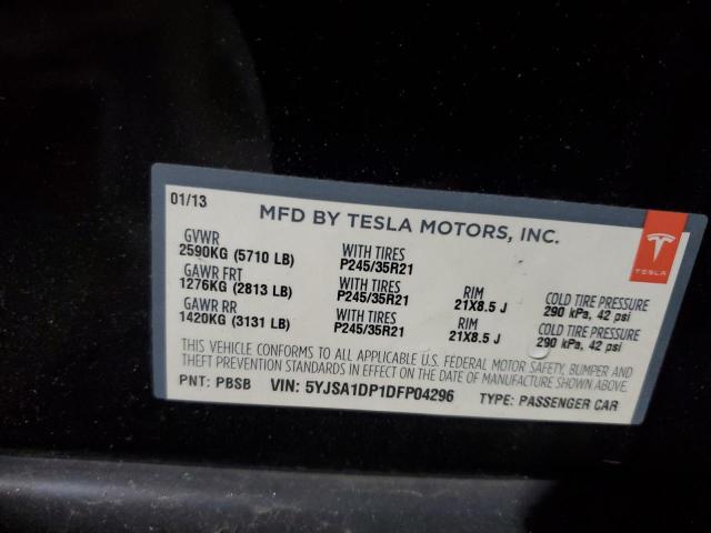 2013 TESLA MODEL S   