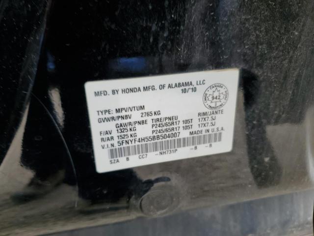 2011 HONDA PILOT EXL  