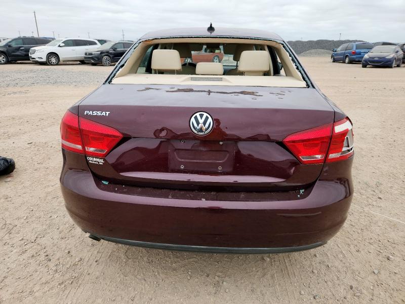  VOLKSWAGEN PASSAT 2013 Burgundy