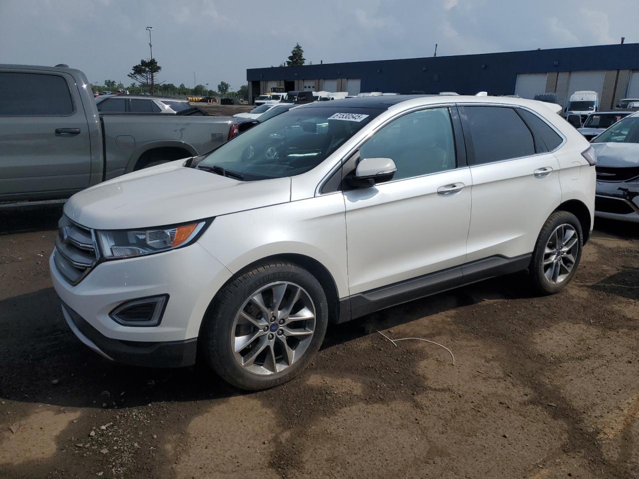 2016 Ford Edge Titanium на продаже в Woodhaven, MI - Front End