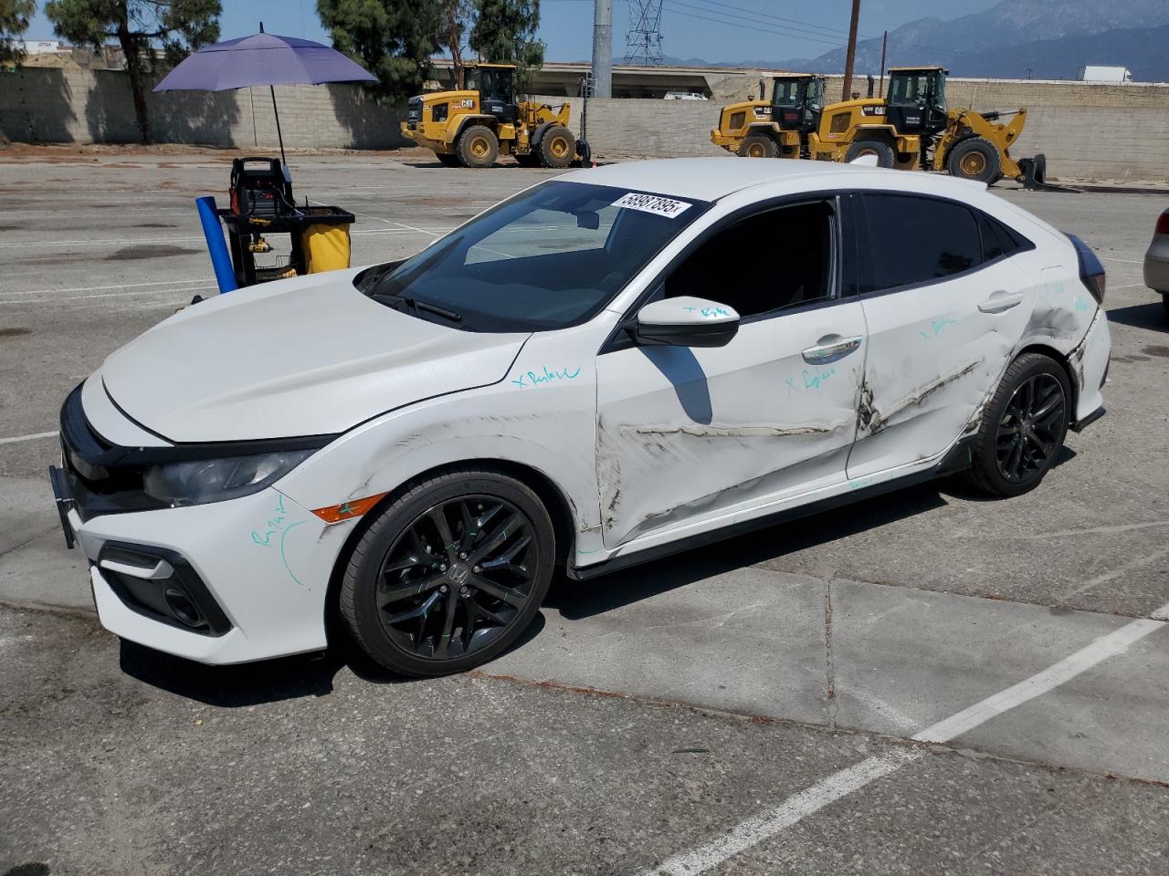 2020 Honda Civic Sport იყიდება Rancho Cucamonga-ში, CA - Side