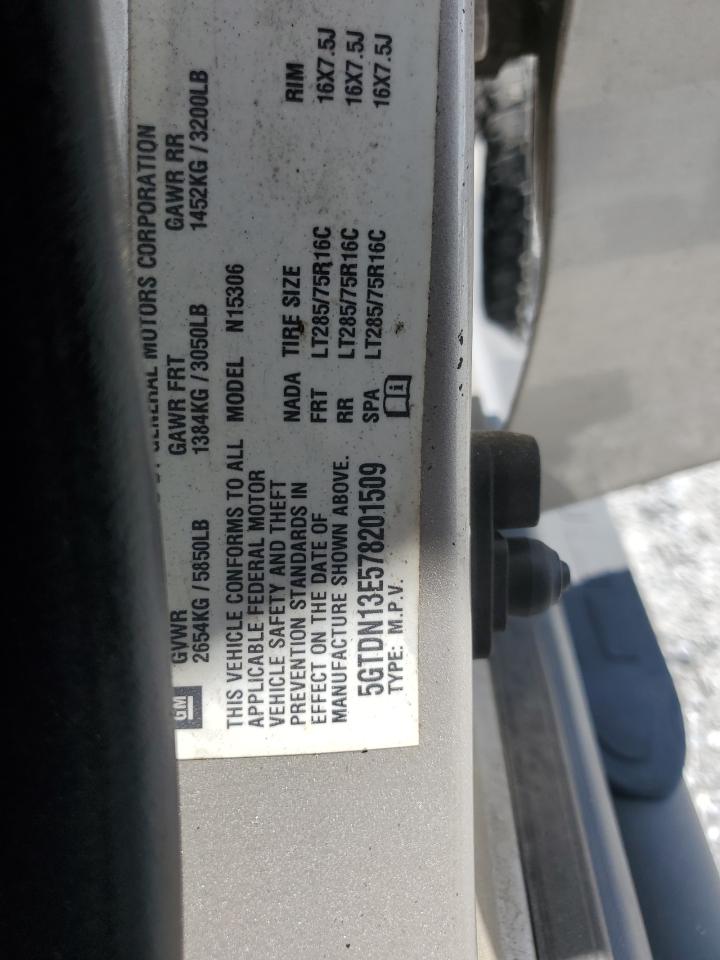 2007 Hummer H3 VIN: 5GTDN13E578201509 Lot: 61532785