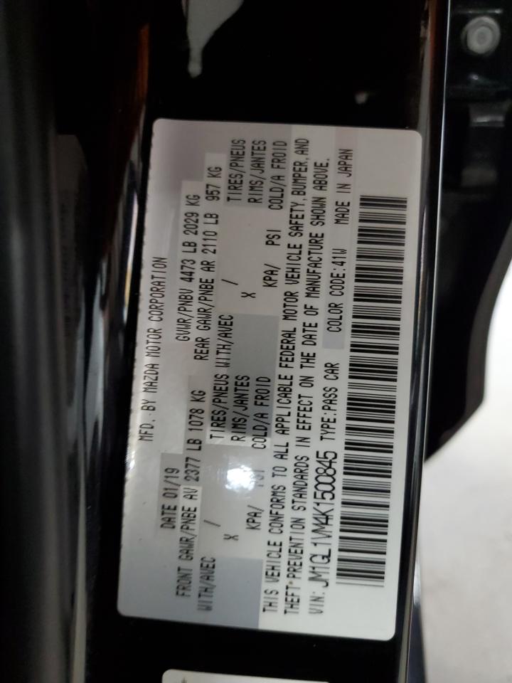 2019 Mazda 6 Touring VIN: JM1GL1VM4K1500845 Lot: 62274215