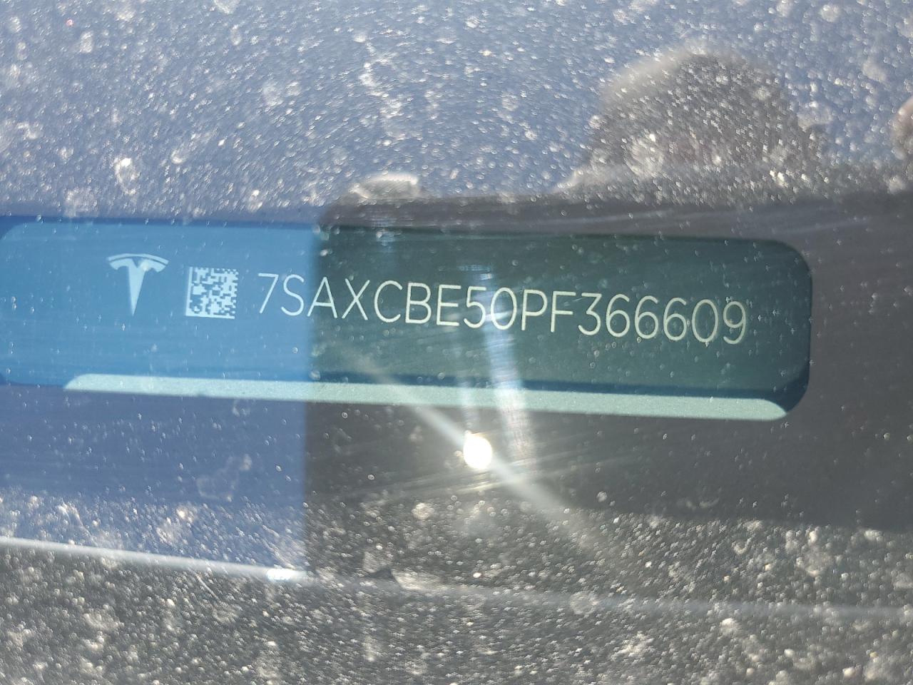 2023 Tesla Model X VIN: 7SAXCBE50PF366609 Lot: 63017265
