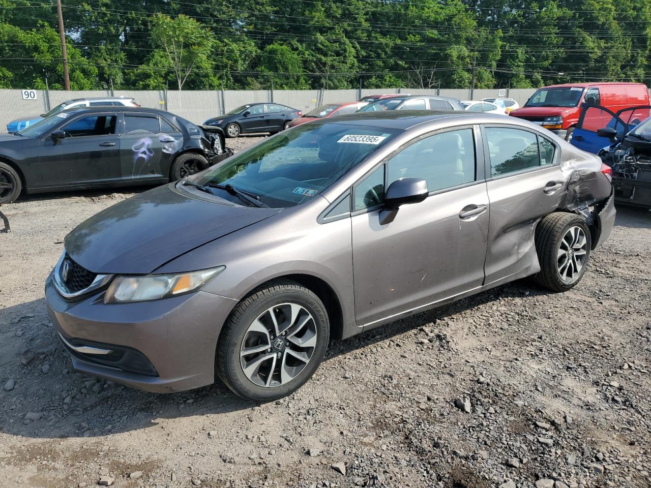 2013 Honda Civic Ex   for Sale in Chalfont, PA - Rear End