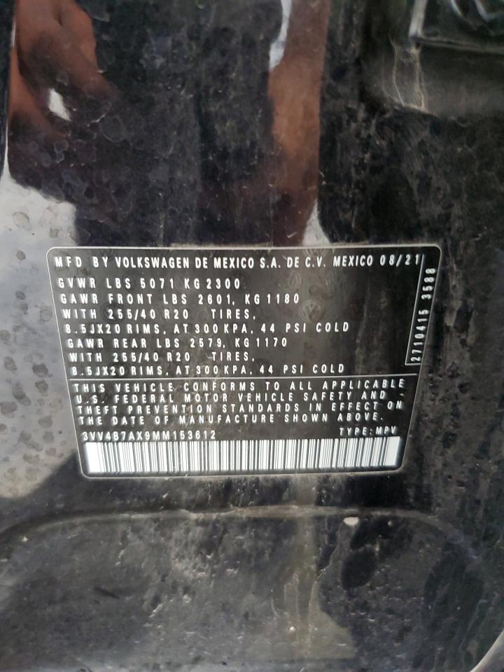 2021 Volkswagen Tiguan Sel Premium R-Line VIN: 3VV4B7AX9MM153612 Lot: 62578215