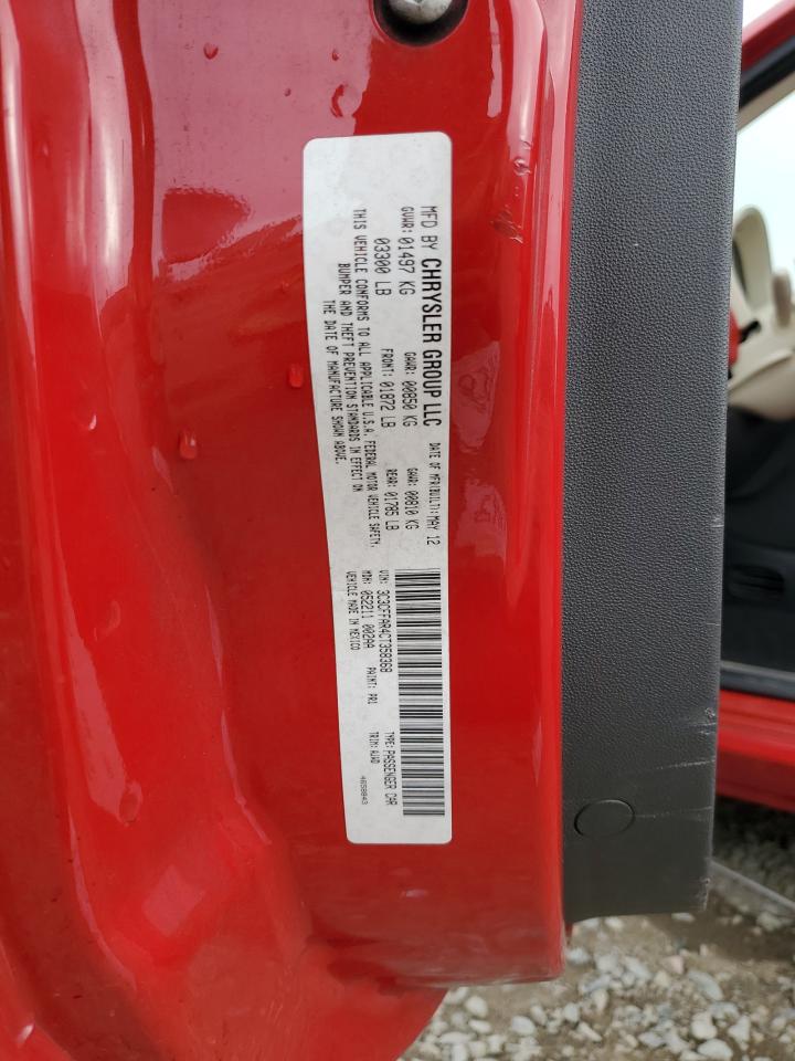 2012 Fiat 500 Pop VIN: 3C3CFFAR4CT358368 Lot: 62891275