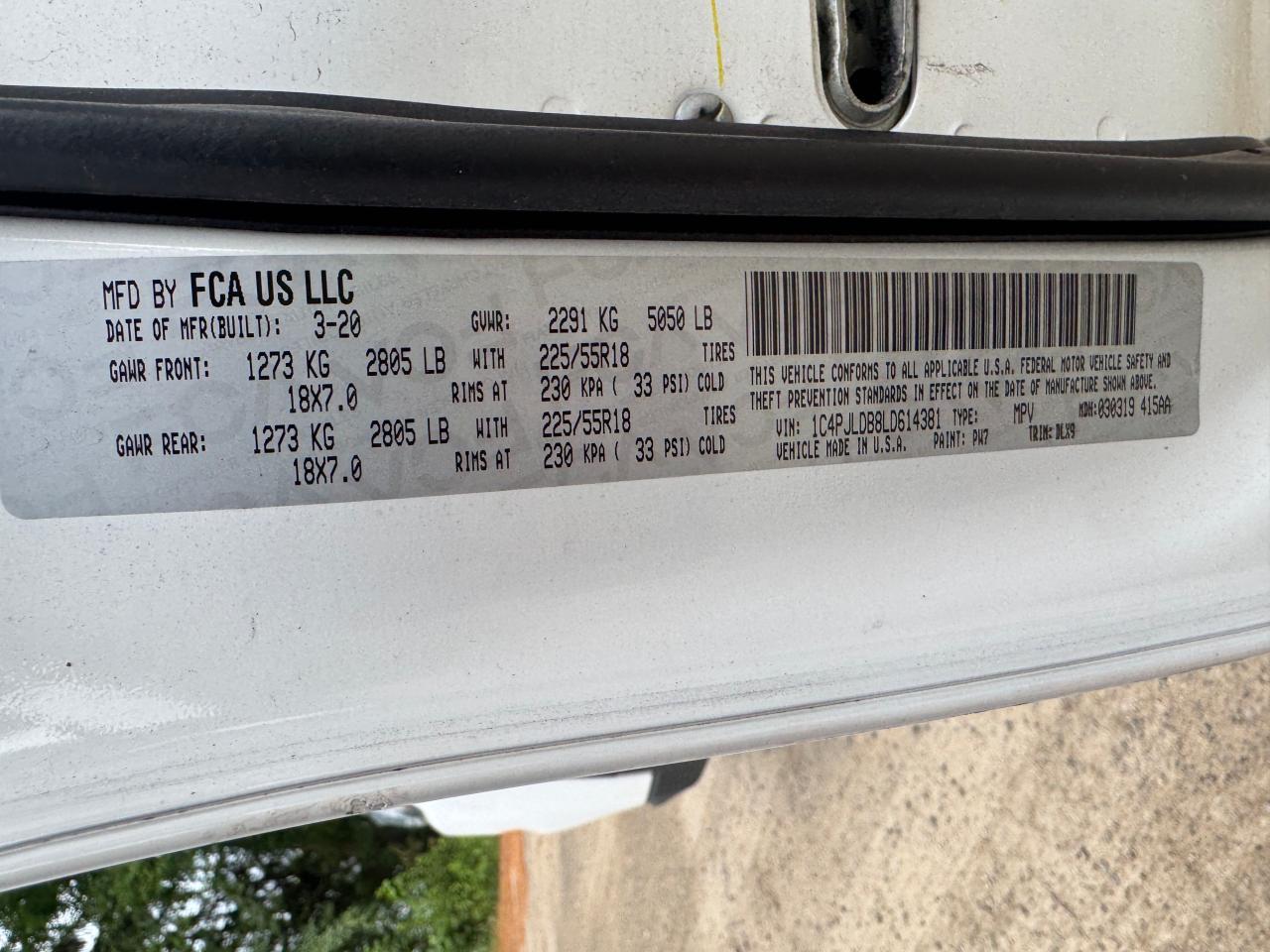 JEEP GRAND CHER 2020 VIN 1C4PJLDB8LD614381 фото 10