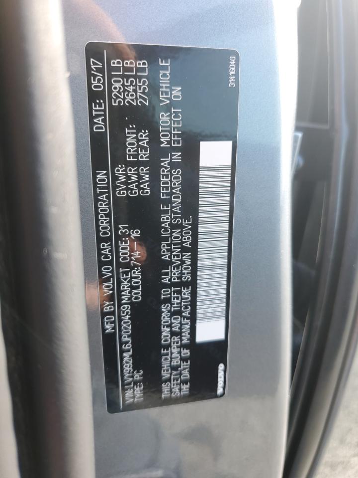 2018 Volvo S90 T6 Inscription VIN: LVY992ML6JP020459 Lot: 62934095