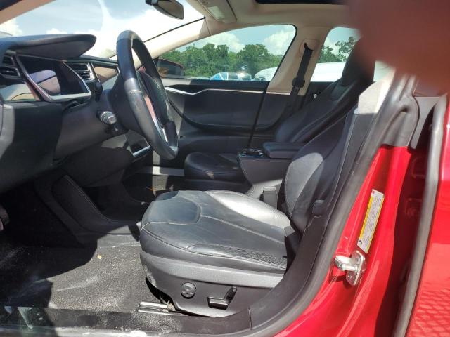  TESLA MODEL S 2014 Czerwony