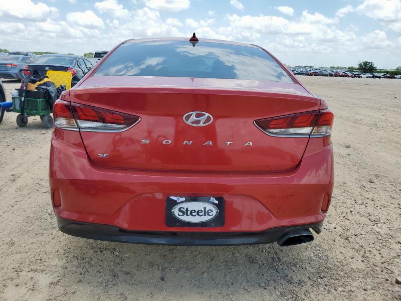  HYUNDAI SONATA 2018 Czerwony