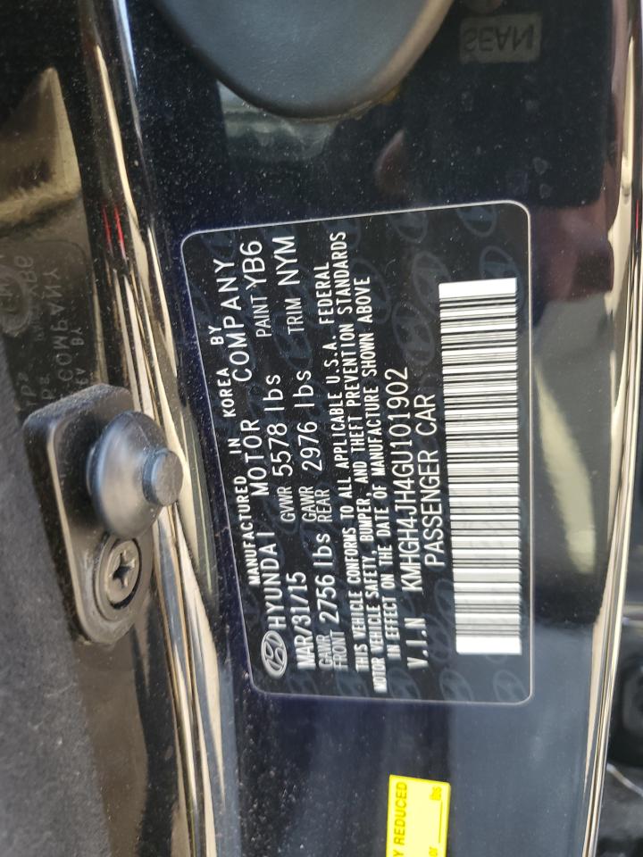 2016 Hyundai Equus Signature VIN: KMHGH4JH4GU101902 Lot: 61669105