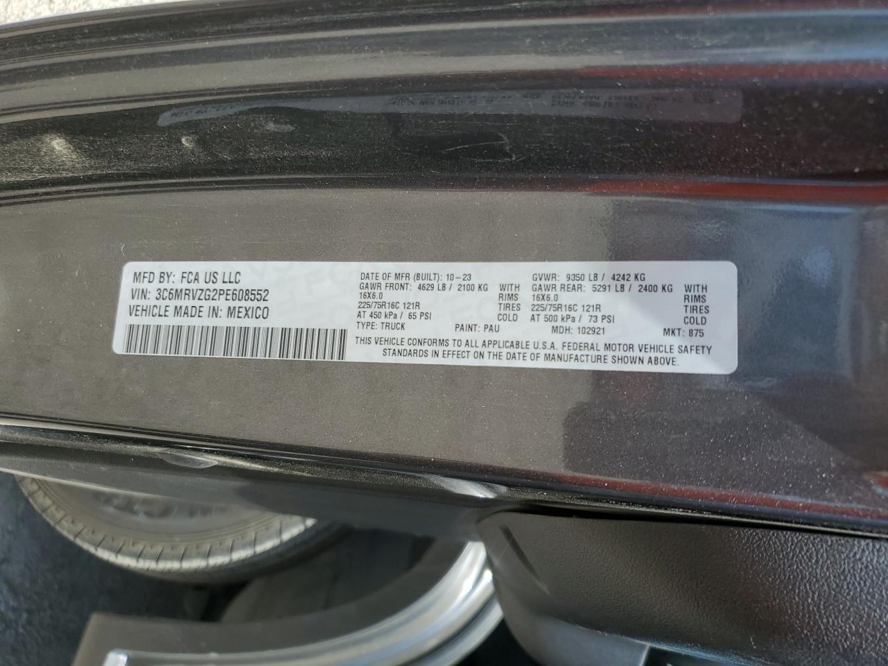 RAM All Models 2023 VIN 3C6MRVZG2PE608552 zdjęcie 13