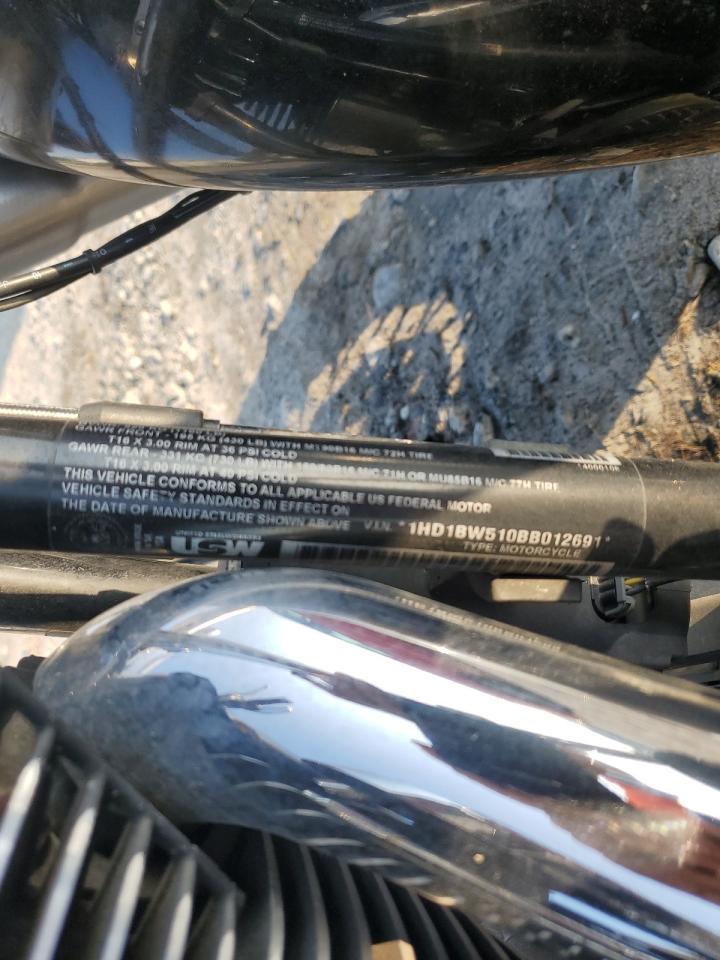 2011 Harley-Davidson Flstc VIN: 1HD1BW510BB012691 Lot: 59944985
