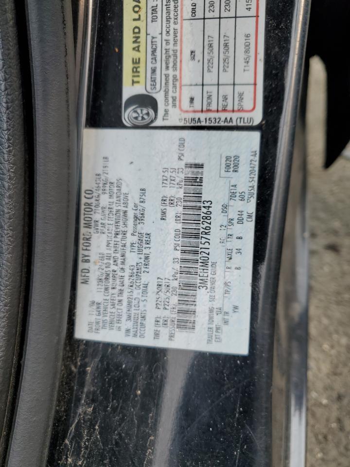 2007 Mercury Milan Premier VIN: 3MEHM02157R628643 Lot: 59489745