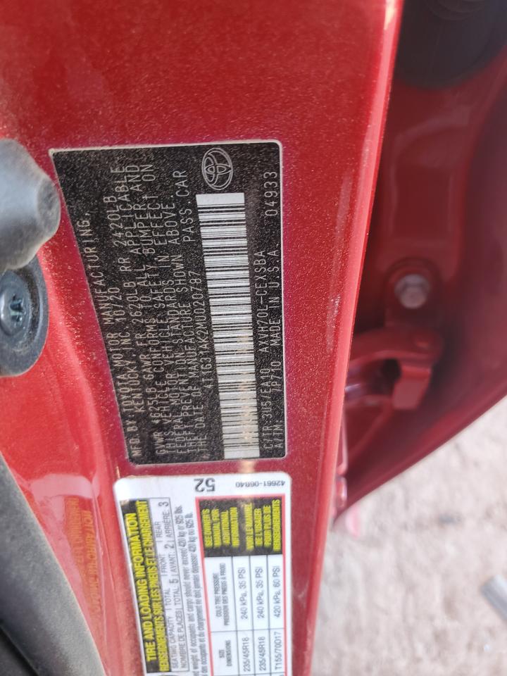 TOYOTA CAMRY 2021 VIN 4T1G31AK2MU020787 photo 12